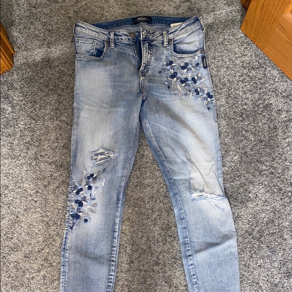 Silver jeans!